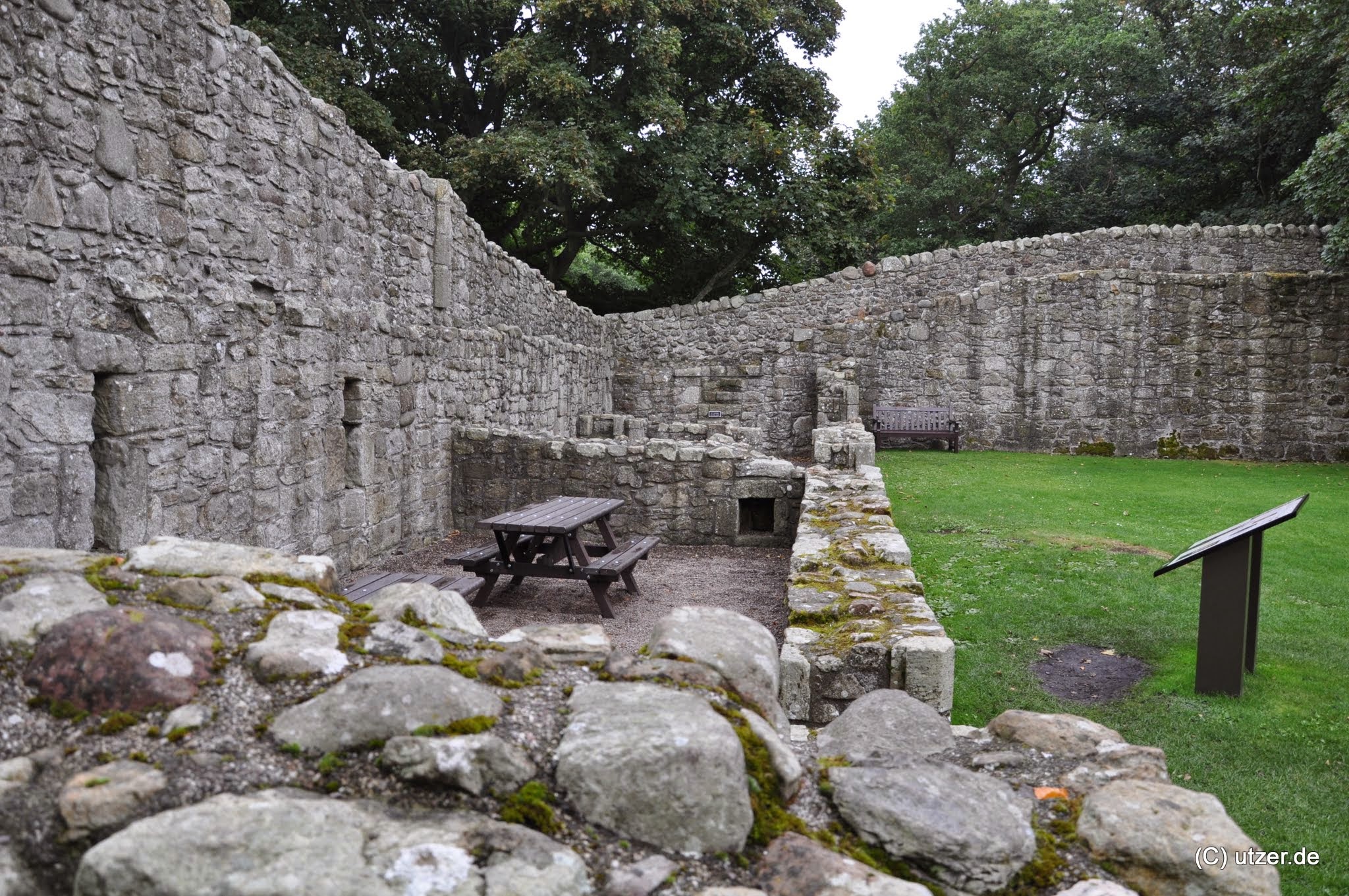 Teile des Schloss innerhalb der Mauern.