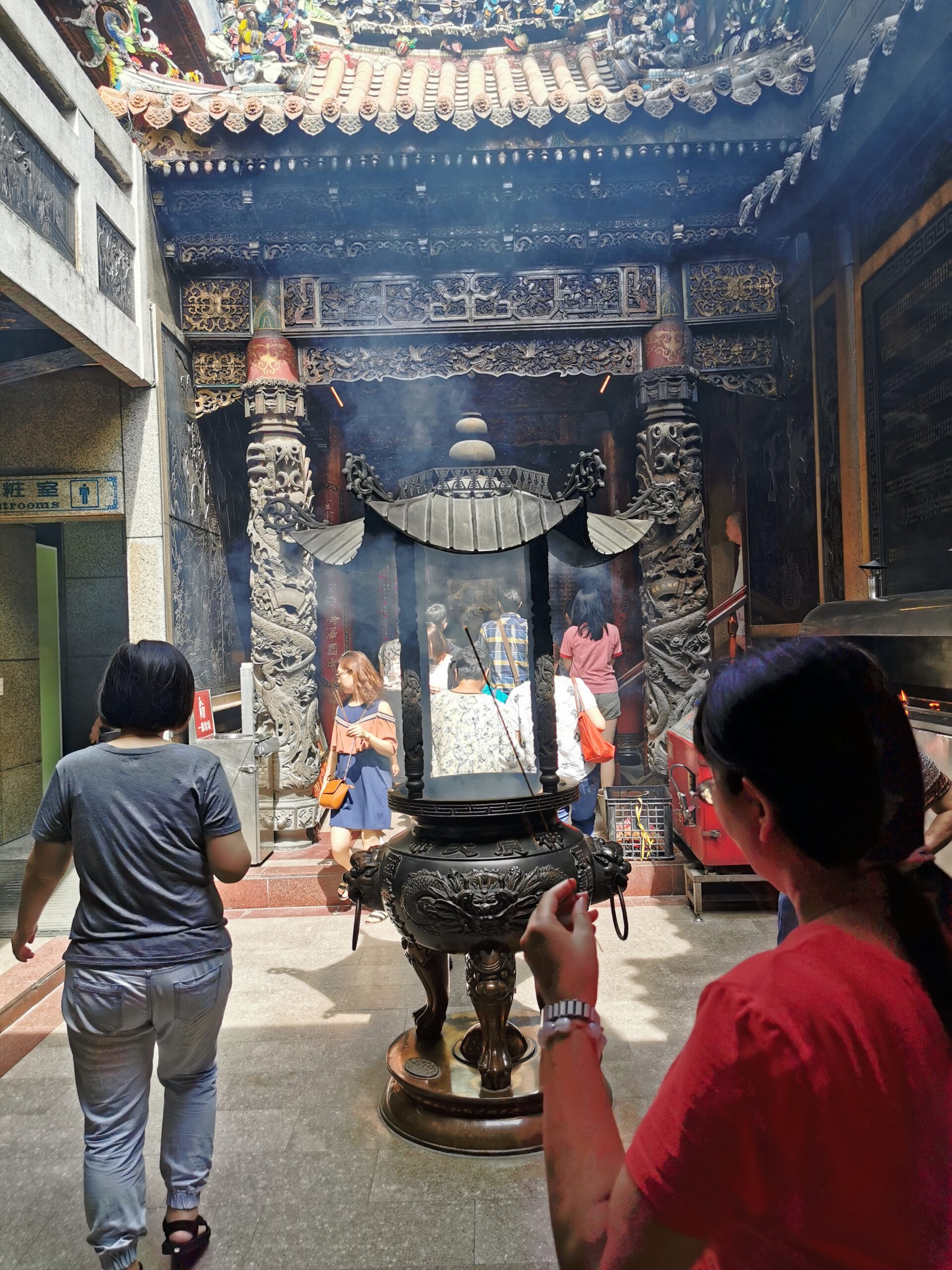 Rauch im Dajia Jenn Lann Temple