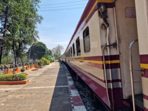 Eisenbahnwagons in Kanchanaburi