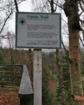 Schild am Trail