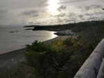 Blick aufs Meer und den Strand