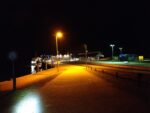 Fährhafen Langeoog bei Nacht